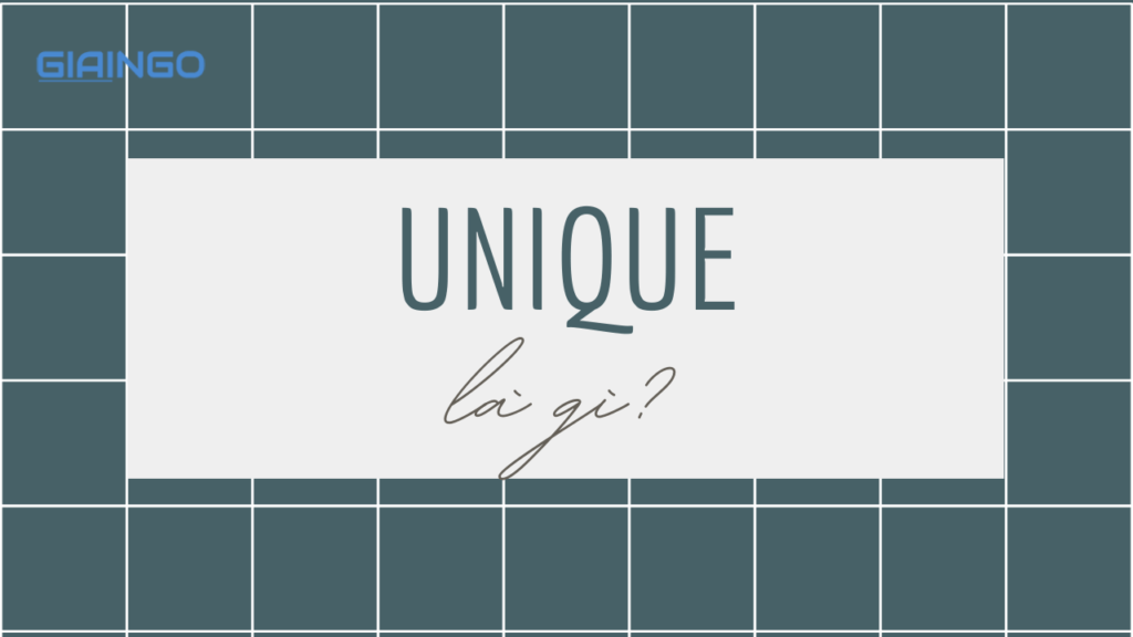 Unique là gì? Những thuật ngữ về Unique mà bạn chưa biết 1 Unique là gì?
