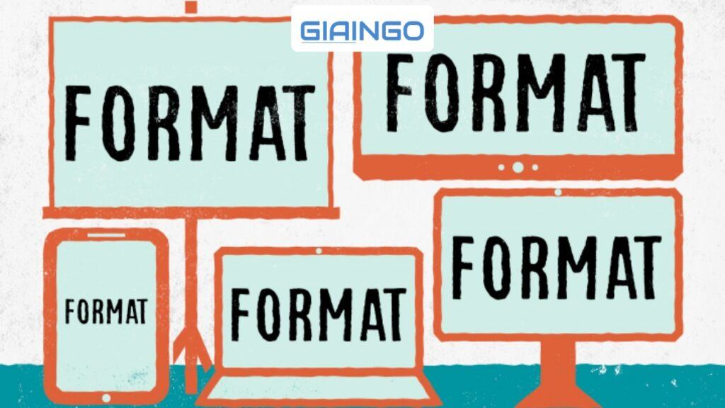 Format là gì? Format thường dùng khi nào và tìm thấy ở đâu?