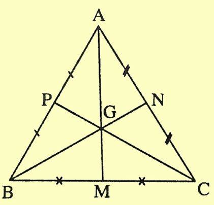 Trọng tâm của một tam giác là gì?