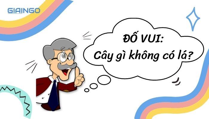 Cây gì không có lá? Câu đố mẹo 10.000 người trả lời sai