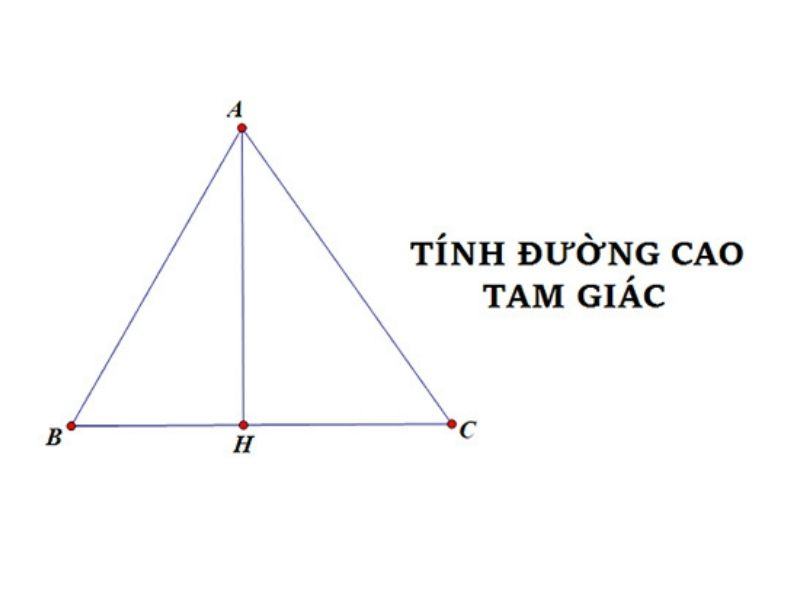 công thức tính đường cao của tam giác đều