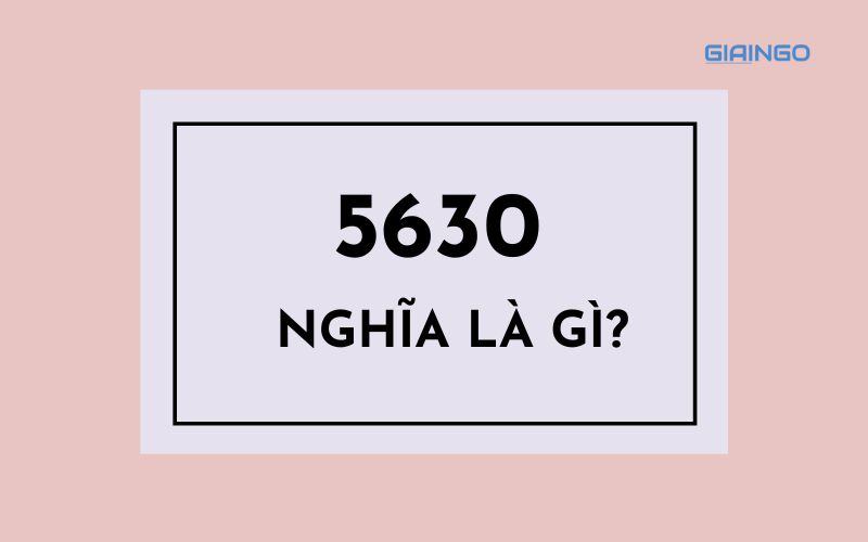 5630 là gì? Giải mã con số 5630 trong tình yêu