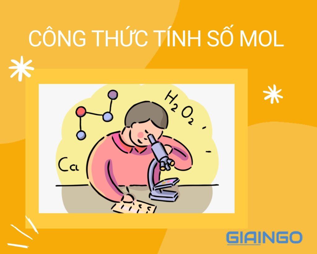 Công thức tính số mol - Bài tập minh họa về số mol Hóa học lớp 8 1 cong thuc tinh so mol