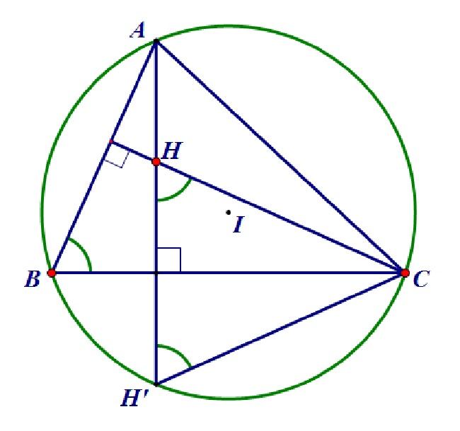 Tâm đường tròn ngoại tiếp tam giác