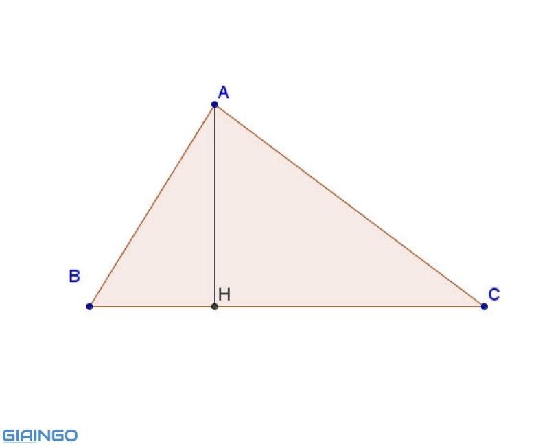 công thức tính mặt đường cao vào tam giác cân