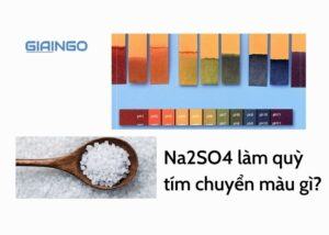 na2so4 làm quỳ tím chuyển sang màu gì