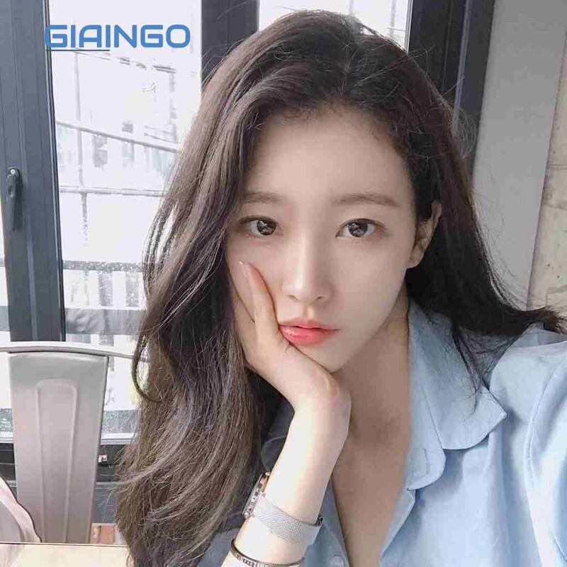 tóc dài xoăn sóng vuốt lệch