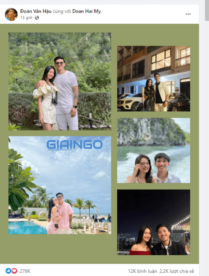 Doãn Hải My và Đoàn Văn Hậu
