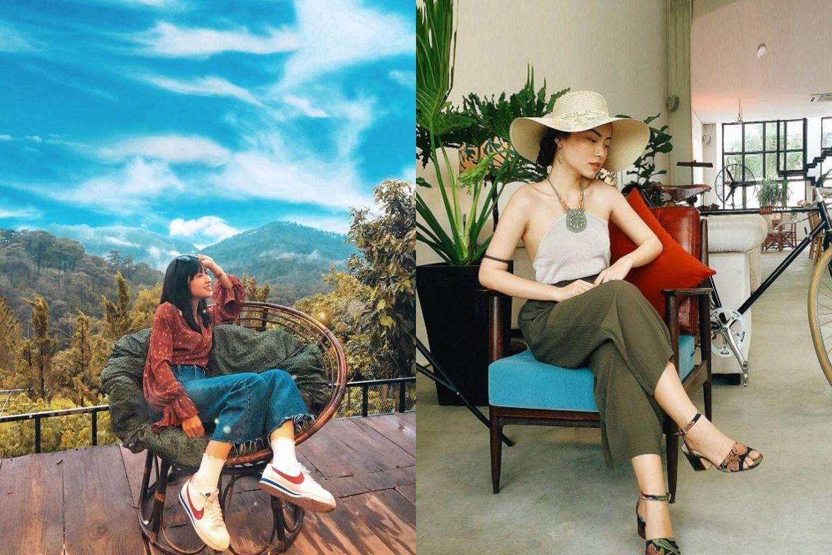 Cách tạo dáng chụp ảnh ngồi ghế thấp