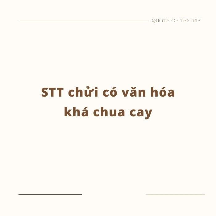 STT chửi có văn hóa khá chua cay