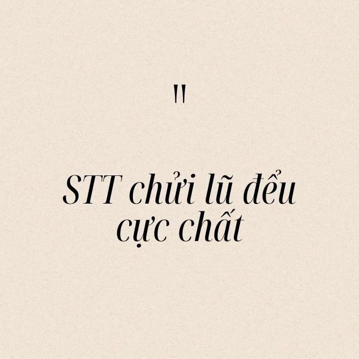 STT chửi lũ đểu cực chất