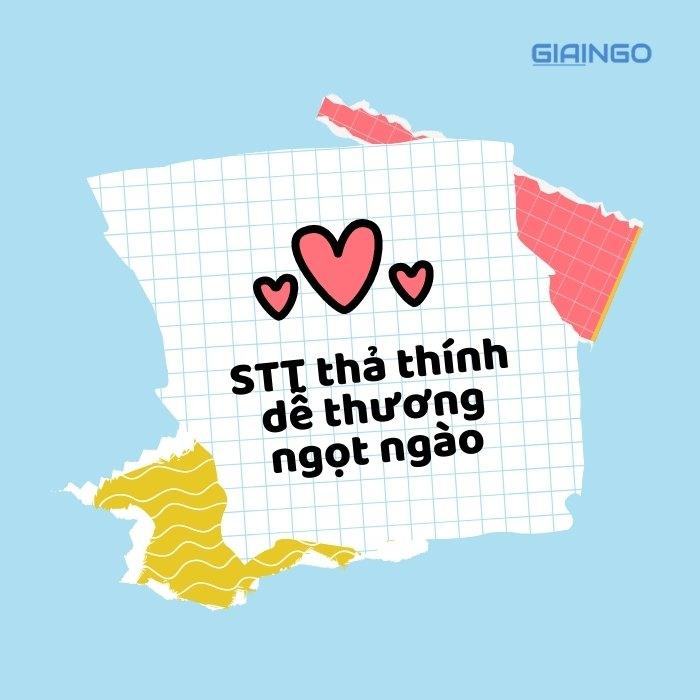 STT thả thính dễ thương ngọt ngào