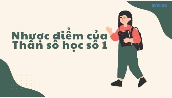Nhược điểm của Thần số học số 1