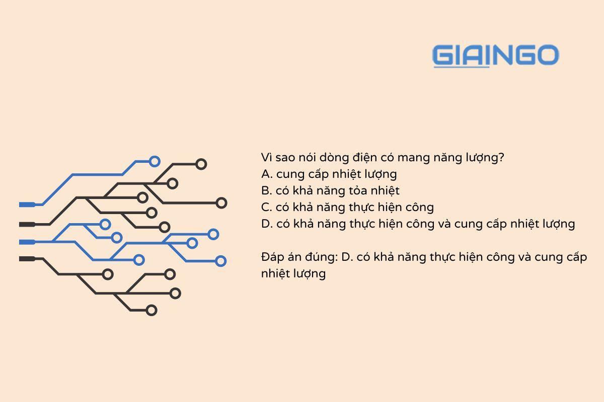 Tại sao nói dòng điện có mang năng lượng
