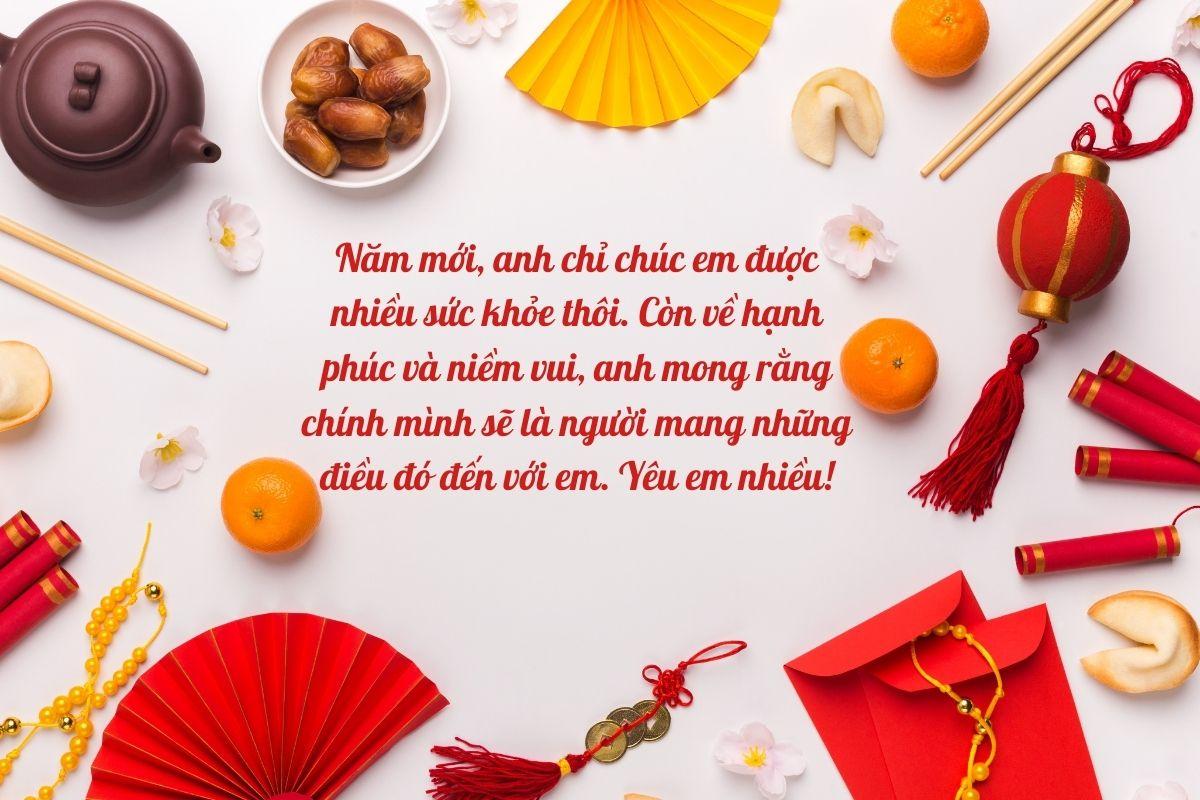 Câu chúc tết cho crush hay