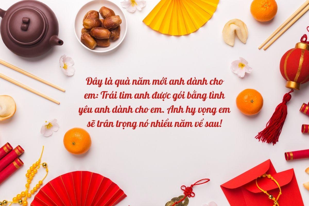 Câu chúc tết cho crush hay