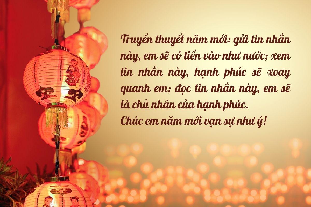 Những lời chúc tết người yêu hài hước