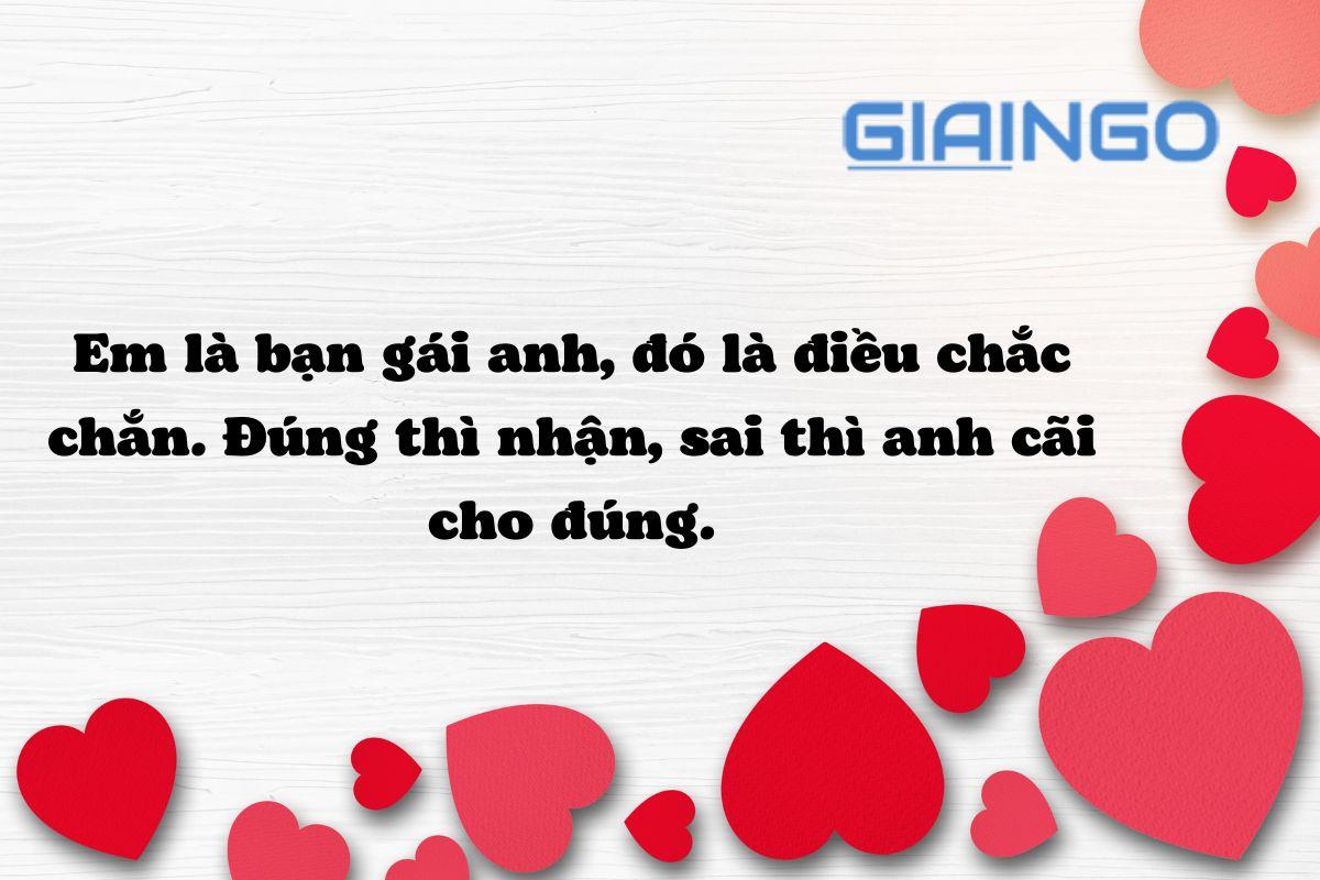 Tỏ tình crush nữ qua tin nhắn
