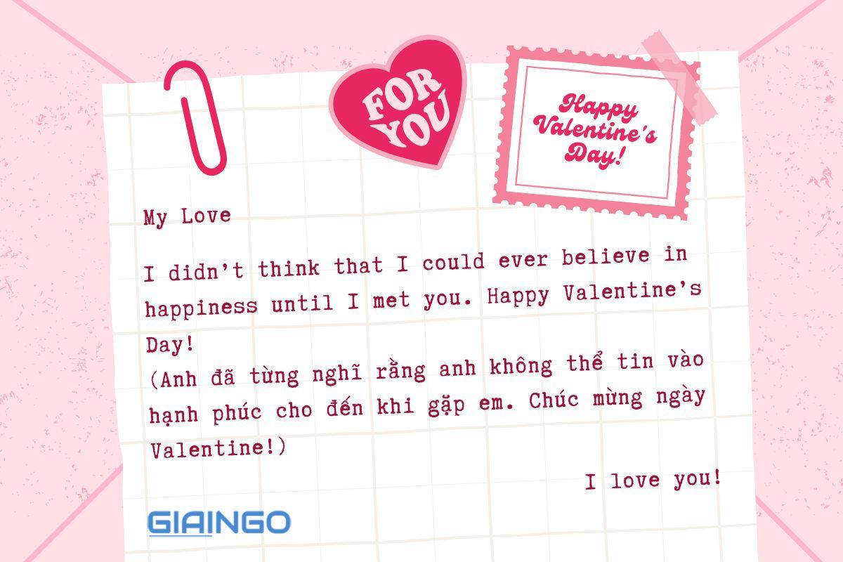 Câu chúc ngày 14/2 crush