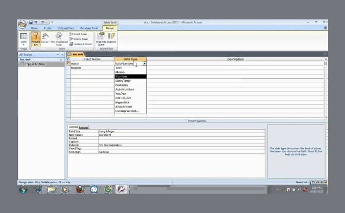 Dữ liệu của CSDL được lưu trữ ở:
