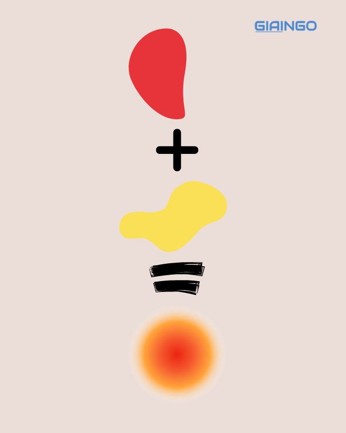 Cách pha màu đỏ cam