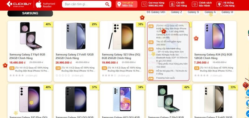 Những thao tác đơn giản khi mua điện thoại giá rẻ tại Clickbuy