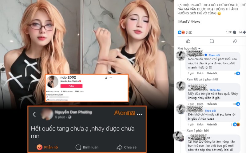 Drama TikToker Nguyễn Đan Phương trong ngày quốc tang?