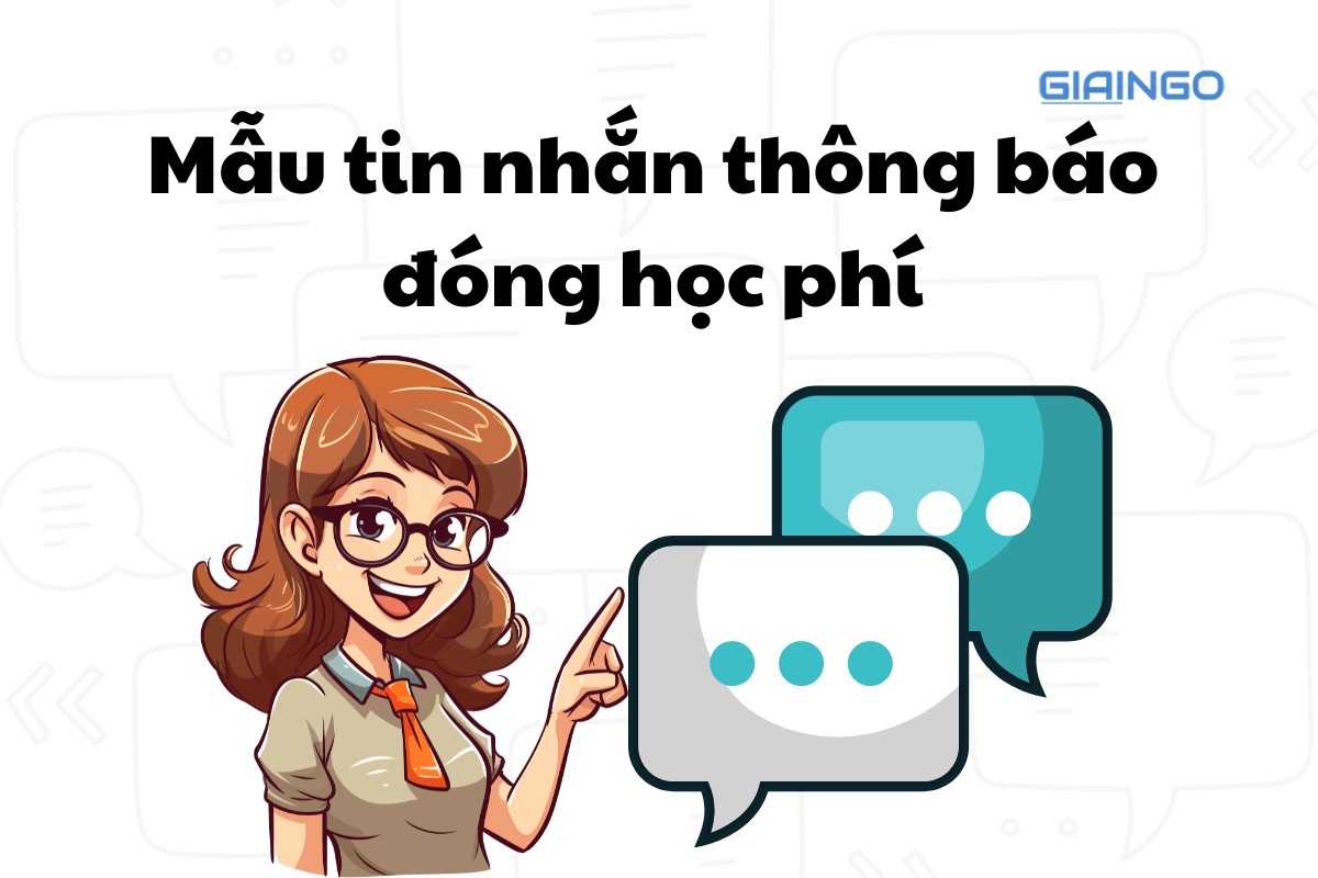 Tin nhắn thông báo đóng học phí, đòi học phí