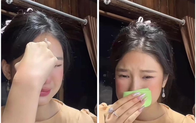 Nàng Mơ livestream bật khóc vì drama bức tranh
